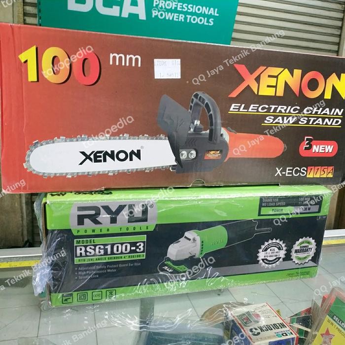 Gerinda Chainsaw Tekiro Ryu - Paket Mesin Gerinda + Adaptor Chainsaw