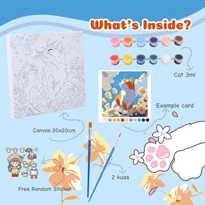 

SALE PROMO PAINT BY NUMBERS KIT - ONE PIECE SERIES 20X20CM READYY