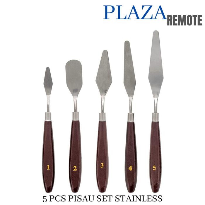 

SALE TERHOTT PALLETE KNIFE SPATULA LUKIS 5IN1 PISAU PALET BUTTER CAKE CREAM PAINTING 5PCS ALAT CAT