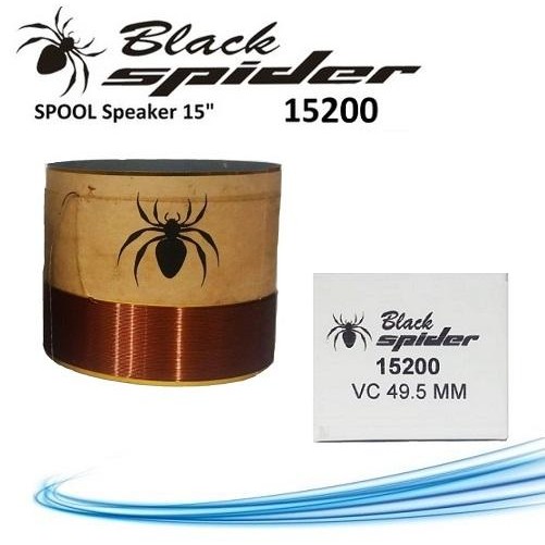 Spool Voice Coil Spul Speaker 15 Inch Black Spider 15200 Vc 49.5Mm 15"