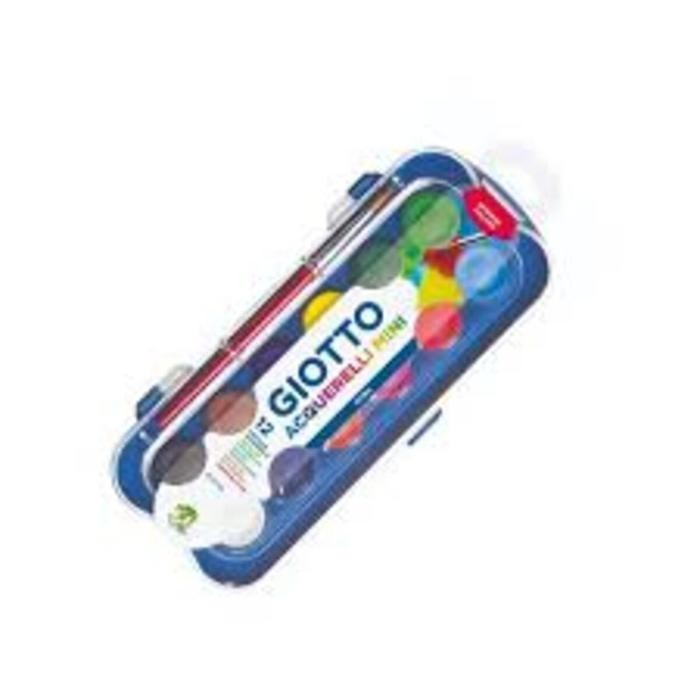 

SALE TERHOTT GIOTTO MINI WATERCOLOR BLOCK 12CLR (DIAMETER BLOCK 23MM) KUAS STATIONERY READYY