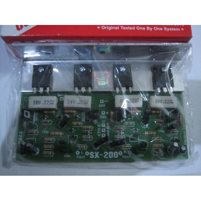 Kit Power Amplifier Ocl Stereo 200 W Bell Sx-200