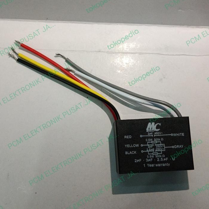 2065 kapasitor capacitor kipas angin plafon besar 5kabel 5 kabel mc