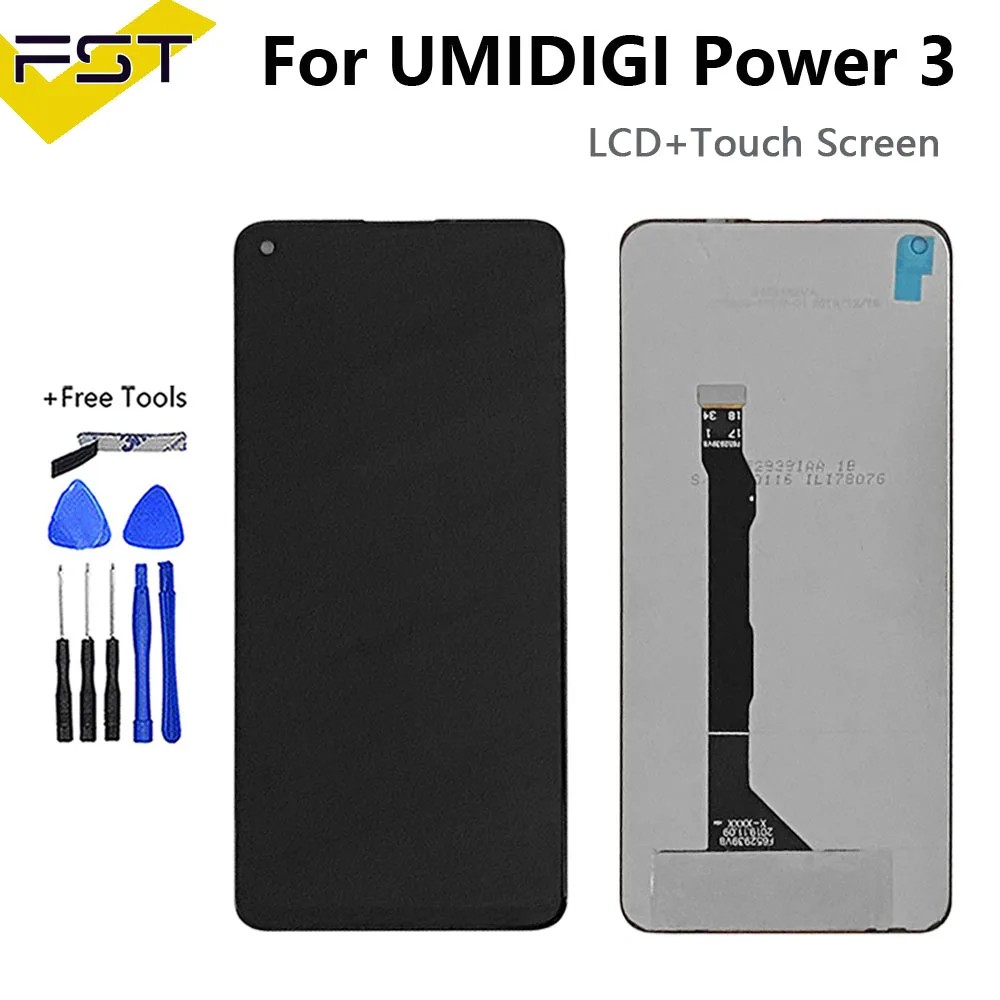 6.53" For Umidigi Power 3 LCD Display+Touch Screen 100% Original Tested LCD Digitizer Glass LCD Part