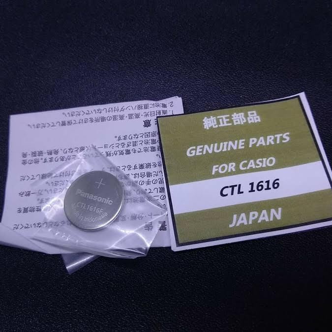 Baterai G-Shock Protrek Panasonic Capacitor CTL1616 original