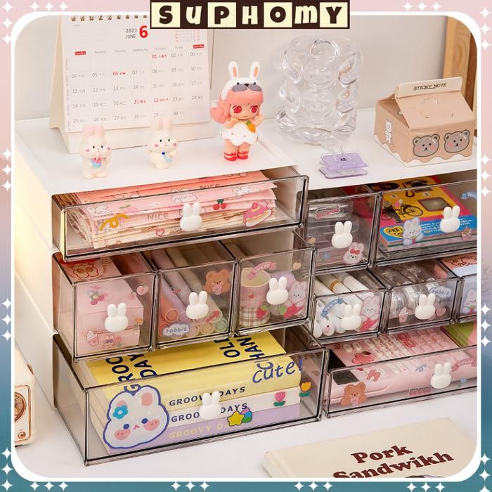 Kotak Laci/Kecil Laci Susun/Rak Kecil/Rak Pensil /Meja Tempat Penyimpanan/Penyimpanan alat tulis *