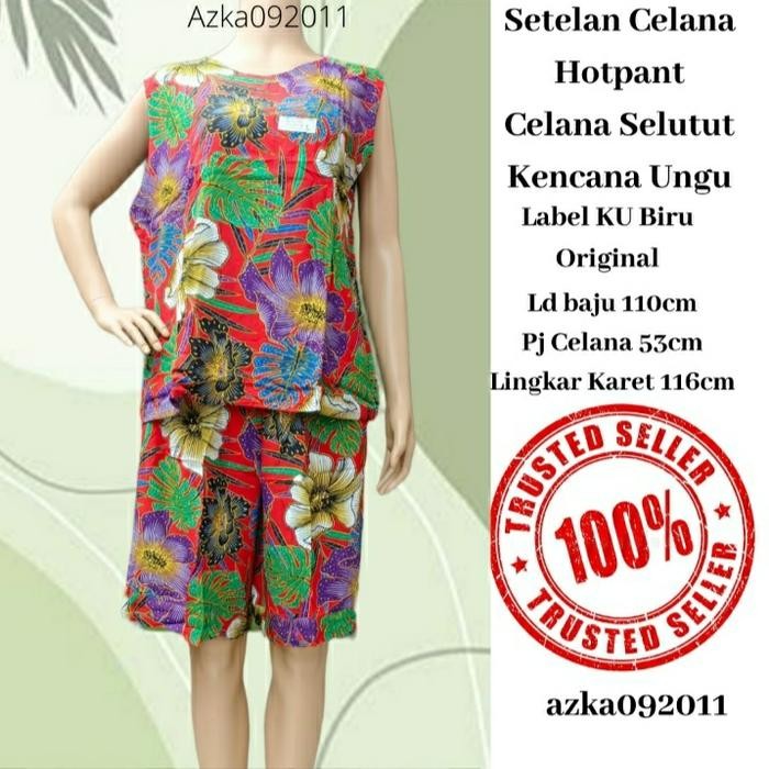 SETELAN CELANA KULOT MAMUD/ABG KENCANA UNGU