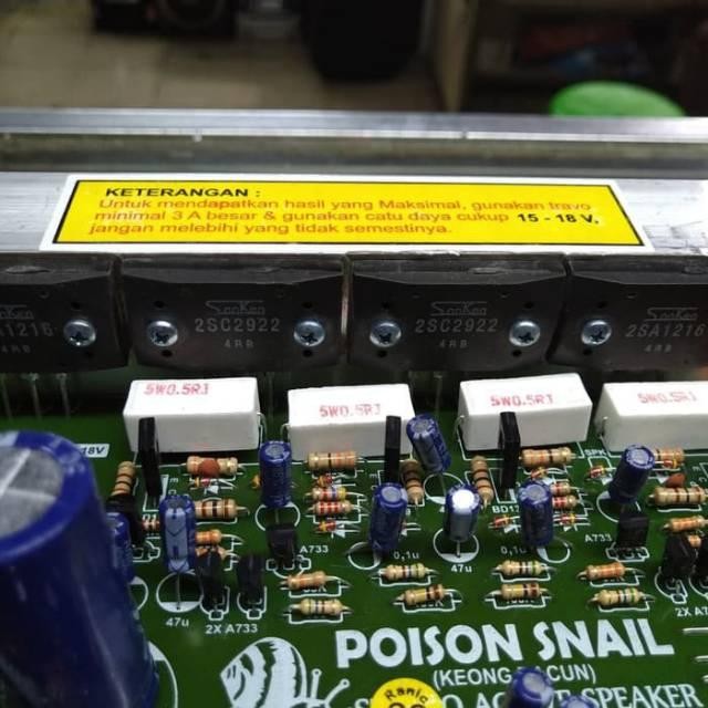 Kit Aktif Speaker plus SUBWOOFER - KIT KEONG RACUN