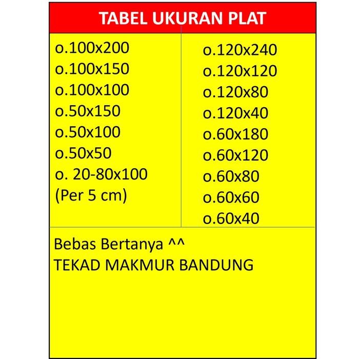 Plat 100x150 - Hexagonal Lubang 6 mm - Plat Besi Ram Speaker