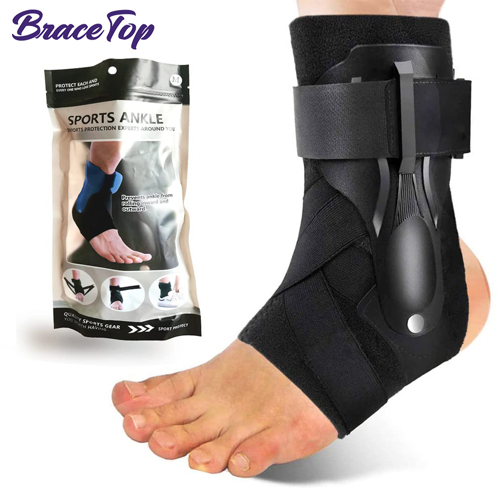 BraceTop Ankle Brace for Sprained Ankle, Ankle Support Brace with Side Stabilizers,Ankle Splint