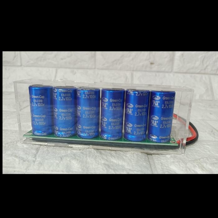 super capacitor super kapasitor 100F 16V lenkap box dan protector