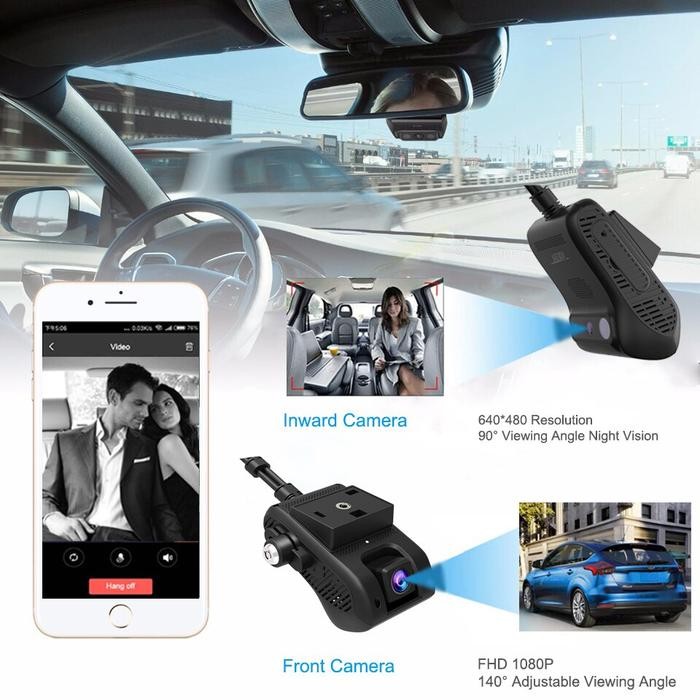 Limited Gps Tracker Jc200 Gps With 2 Live Cam Stream Video View Dashcam Fullhd
