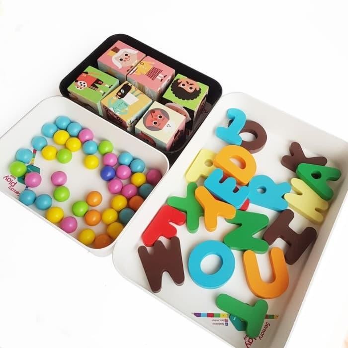 Sensory Play Tray Montessori (Kecil)
