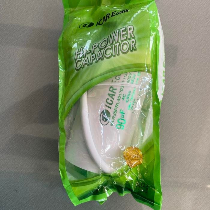 kapasitor icar ecofill 90 uf 90 mf 400 -450 vac capacitor