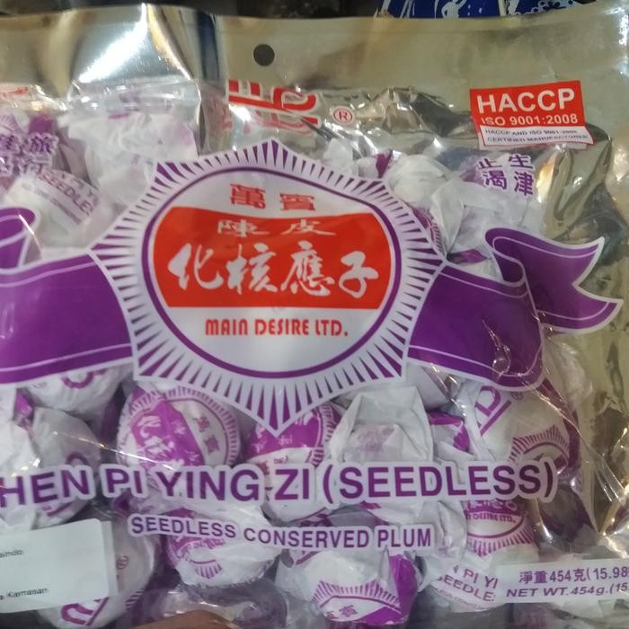 

chen pi ying zi manisan buah plum tanpa biji seedless