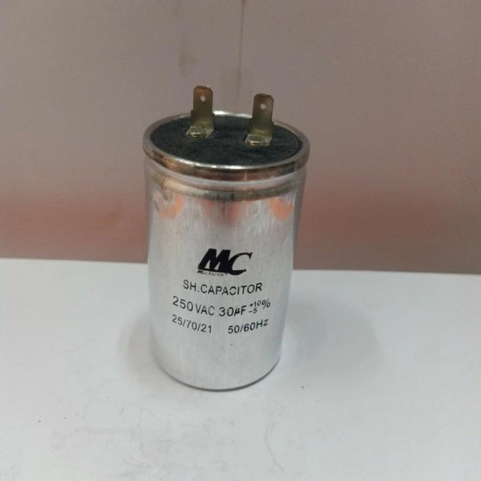 kapasitor pompa air sanyo jetpum 30uf MC 250v aluminium