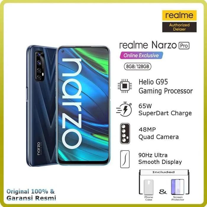 realme narzo 20 pro 8/128 gb garansi resmi realme indonesia