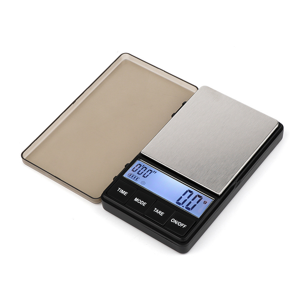 

pocket Small Coffee Scale with Timer 1000 x 0.1g Digital Gram Scale Large LCD Screen Espresso Scale