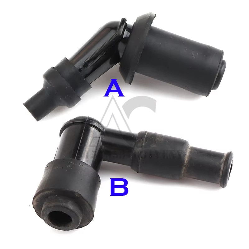 

1/2pcs Black 102 Degree Motorcycle Ignition Spark Plug Cap Resistor Cover for 10mm/12mm Threaded