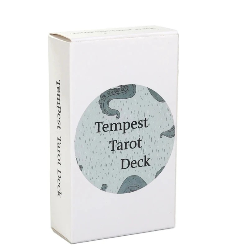 

1Pcs Deck Tarot 78 Cards Tempest Tarot Deck Blue Tarot Sea Tarot Nautical Tarot Beginner Indie Tarot
