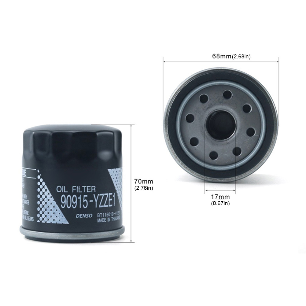 

Automotive Replacement Oil Filter 90915-YZZA3 YZZE1 Car Fuel Filter 91058 YZZC5 Metal for Toyota
