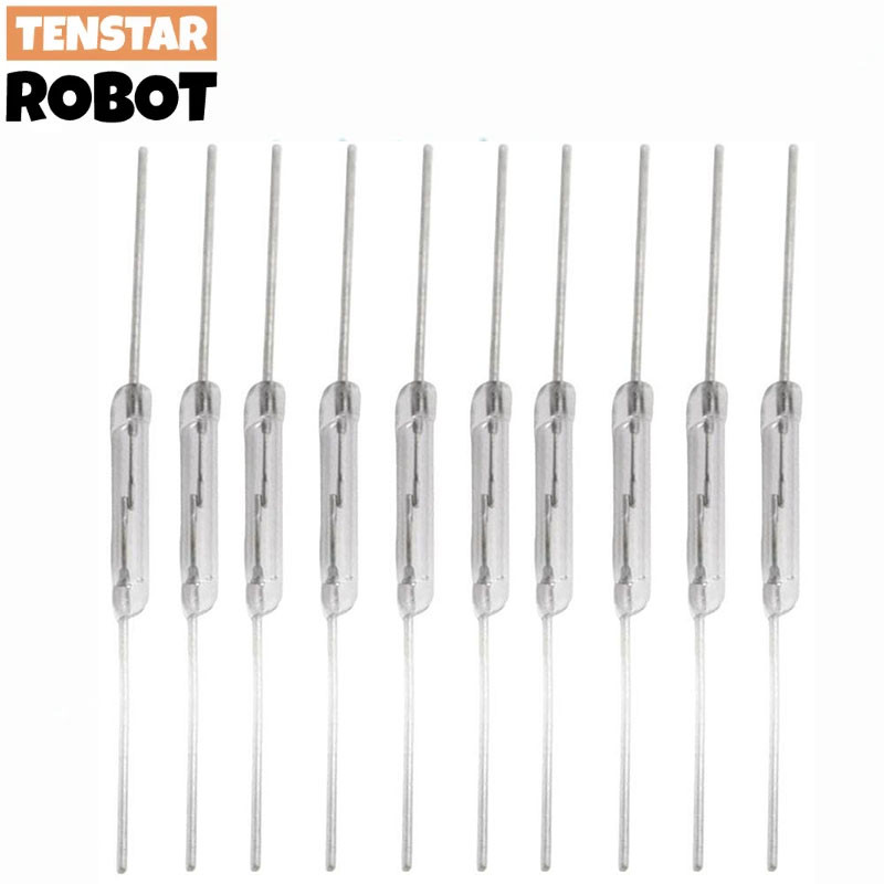 

10-100Pcs N/O Reed Switch Magnetic Switch 2X14MM Normally Open Magnetic Induction Switch for Arduino