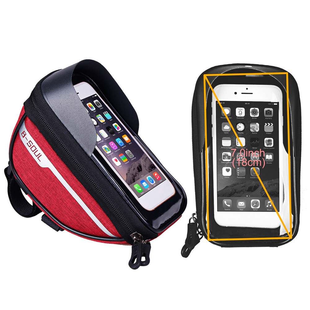 

Bicycle Bag 1L Frame Front Top Tube Bike Bags Waterproof Touch Screen Cycling Bag Handlebar Phone