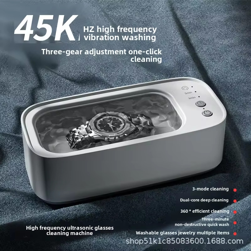 

Portable Ultrasonic Cleaning Machine 45KHZ High Frequency Vibration Cleaner 360 Timing Washing for