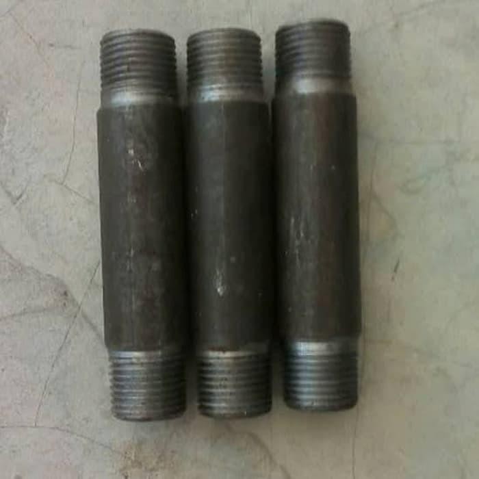 PIPA NEPEL BESI DRAT 2"INCH / PIPA NEPEL CARBON STEEL 15CM