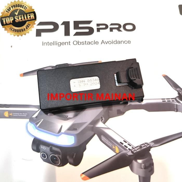baterai drone P15 PRO brushless GPS 3.7v 2000mah Accessories drone Merah Accessories