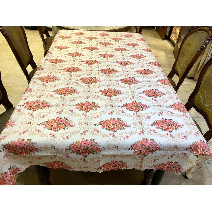 taplak meja makan kain 4 kursi
