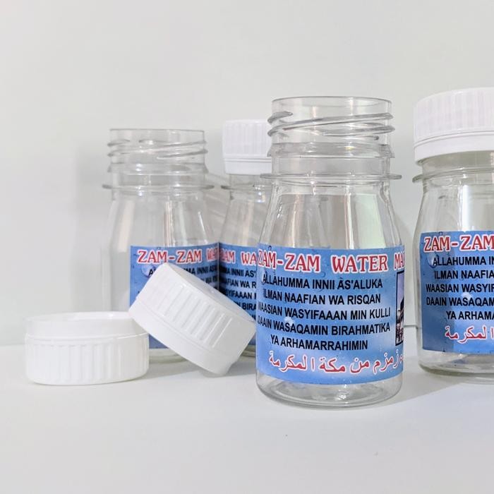 (Allthebest) Botol Kosong Air Zamzam 50 cc isi 30 - Zam zam botl 50 ml