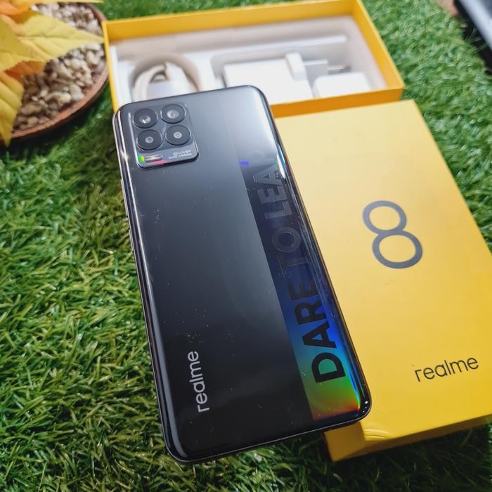 Handphone realme 8 8/128gb second seken bekas murah