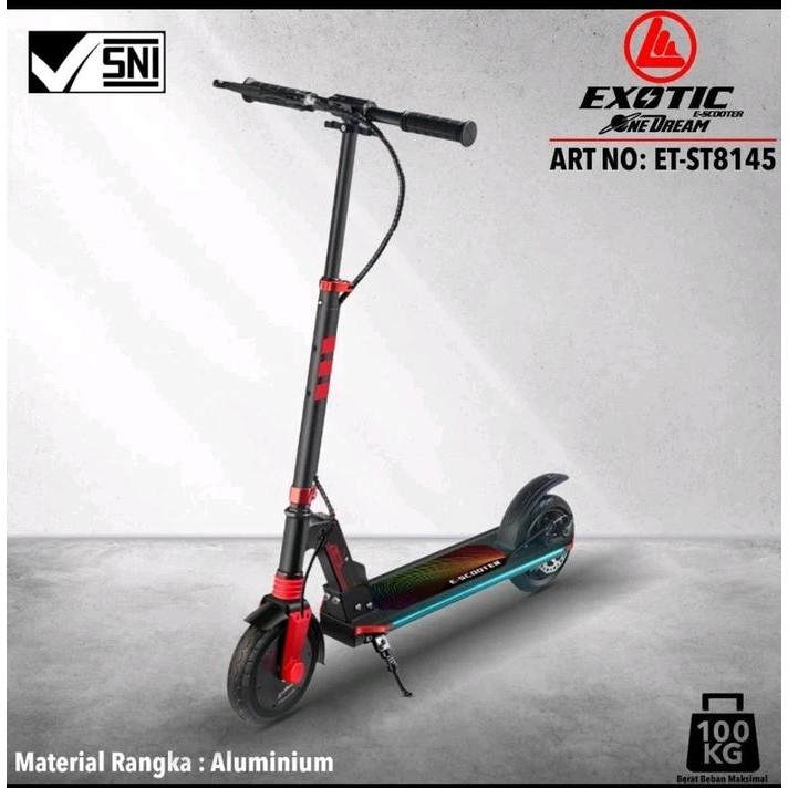 skuter listrik/electrik scooter lipat dewasa exotic et-st8145