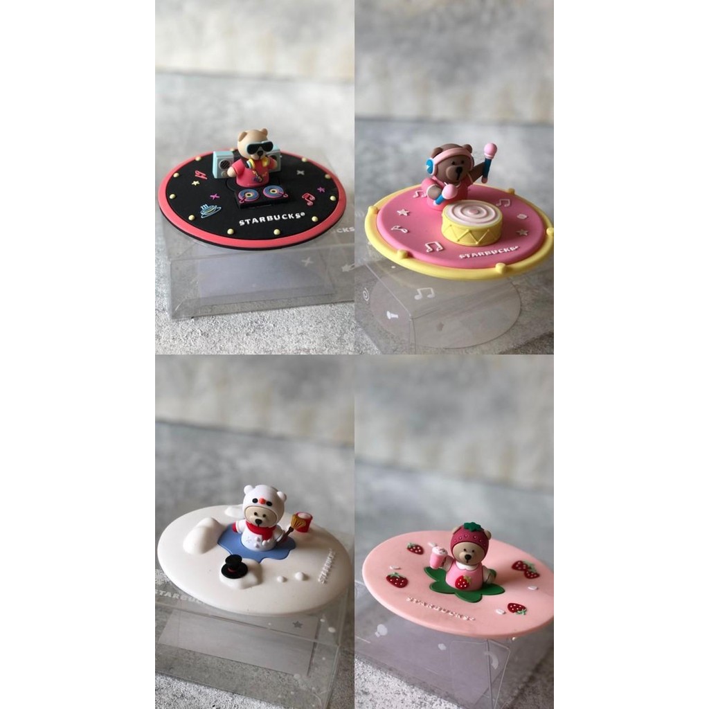 [Allthebest] Tutup gelas e Starbucks Starbucks Bearista Cup Lid Original