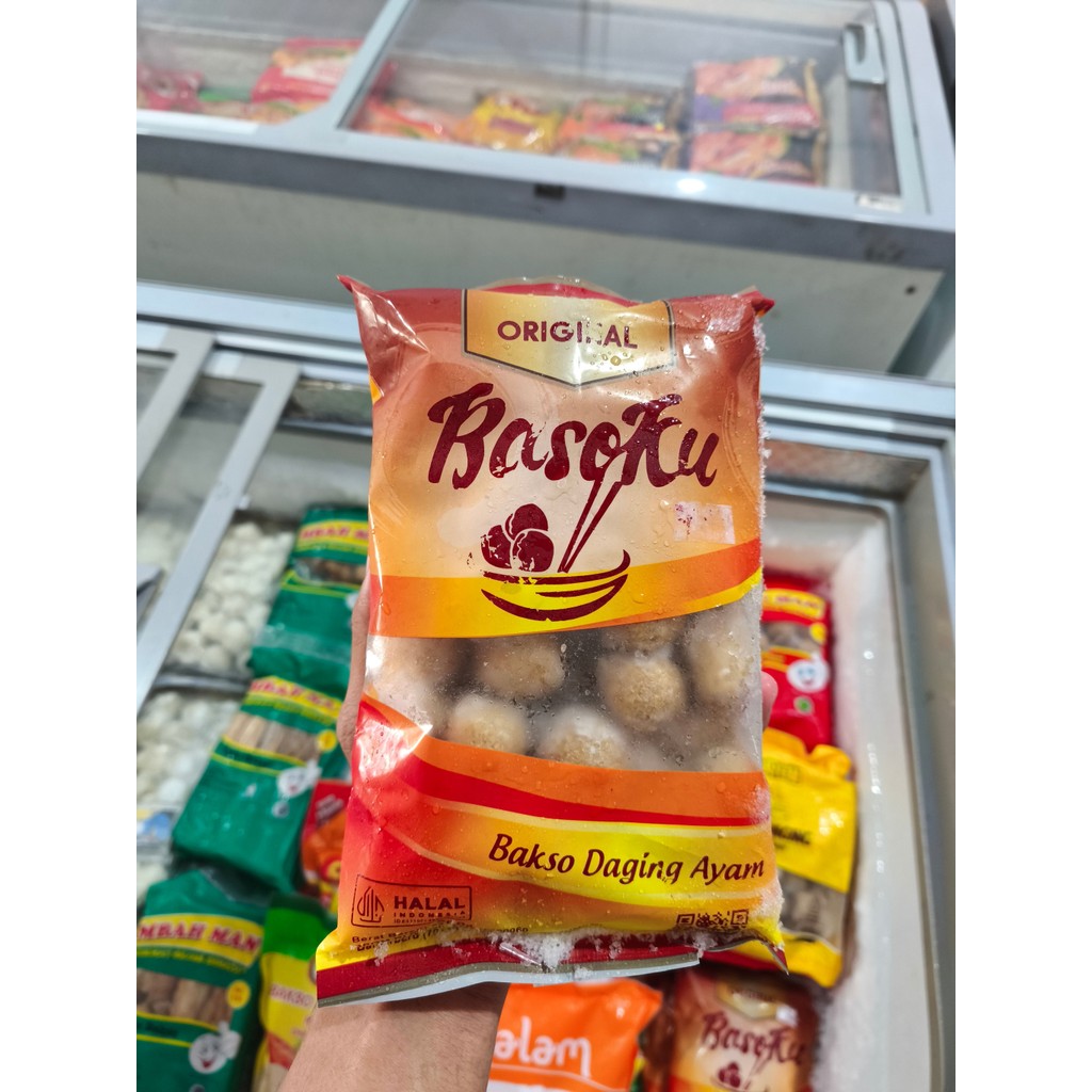 

Bakso Ayam BASOKU 500gr – Frozen Food Siap Masak, Halal & Lezat