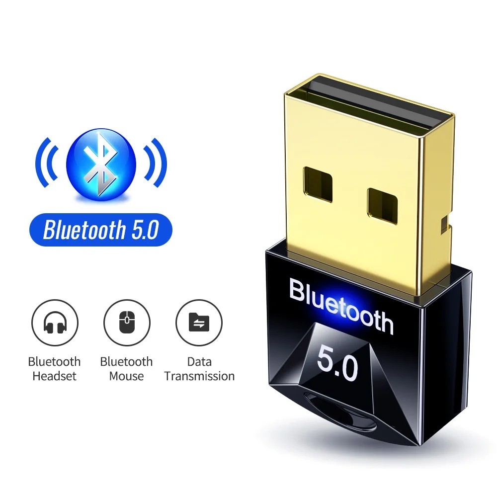 BT501 Micro USB Bluetooth 5.0 Transmitter Dongle USB Bluetooth 5.0 Adapte With CD Driver for PC Wind