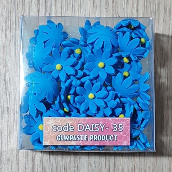 

(Allthebest) gumpaste bunga daisy -35 warna biru tua