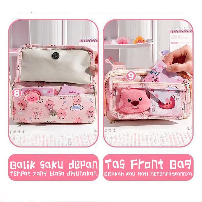 

NYBEBY26 TAS PENA AESTHETIC UNTUK ANAK TEMPAT ALAT TULIS LOOPY KAPASITAS BESAR PASUKAN SEKOLAH