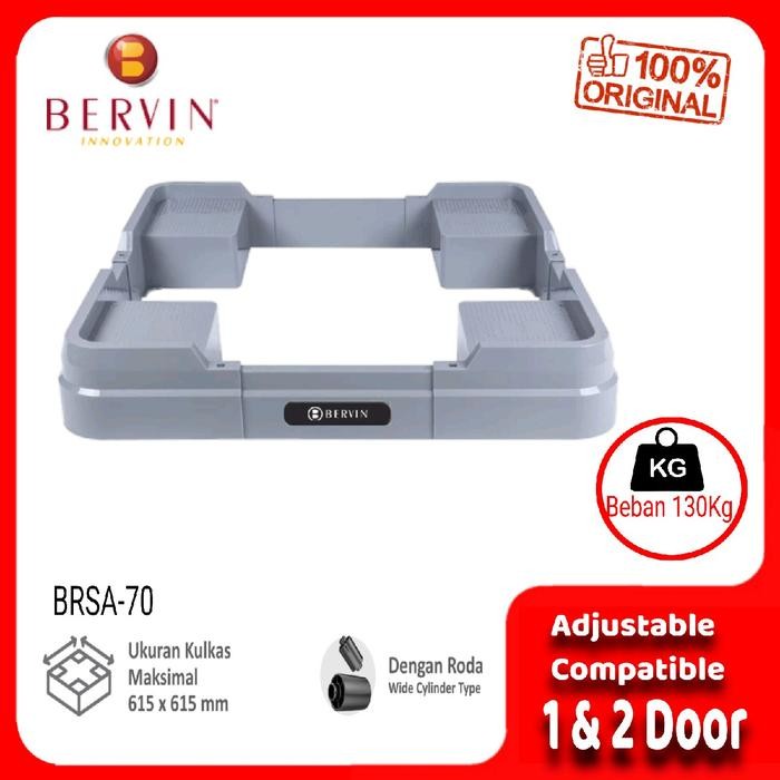 BERVIN Roda Kulkas 2 Pintu dan 1 Pintu Ajustable