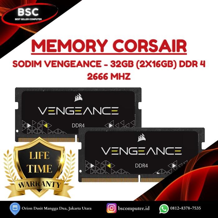 Ram Sodimm Laptop Corsair Vengeance 32Gb (2X16Gb) Ddr4 2666Mhz C18