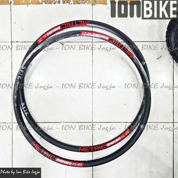 Sepasang Velg Syte Metric D575 Enduro UK 29 32H Eyelet Black Rims 32 H