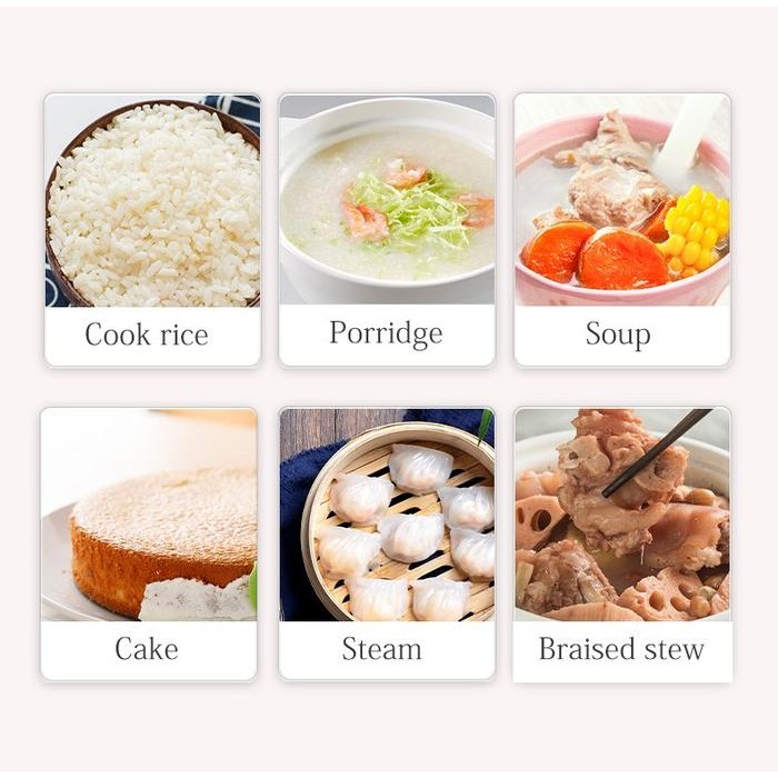 COOKSTON Rice Cooker Low Carbo - Low Sugar 5L Aesthetic Stainless 304