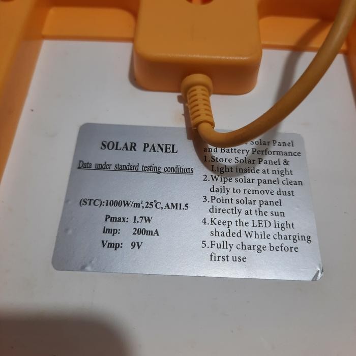 solar panel lipat 9V