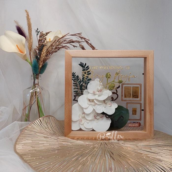 Mahar Frame/Mahar Pernikahan Logam Mulia dan Uang - Selene