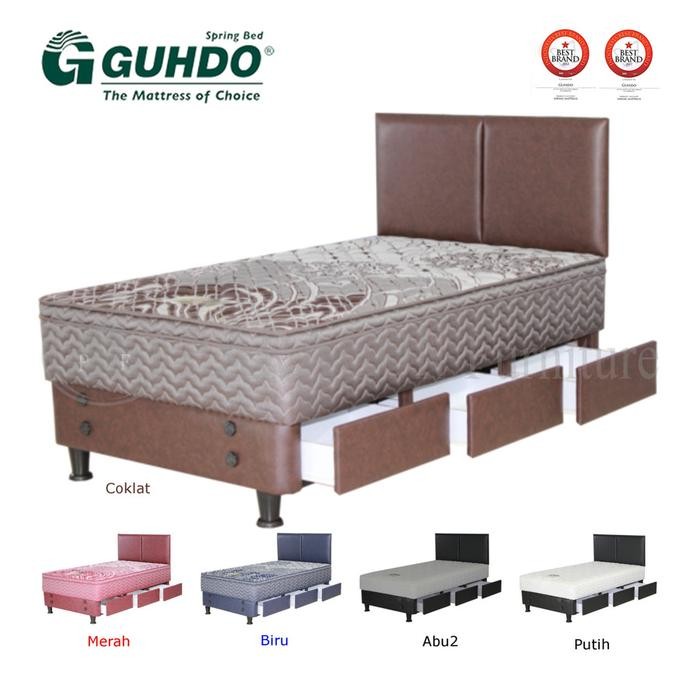 Spring bed Laci 120x200 Standard Plush Top Atlantic Full set - Guhdo