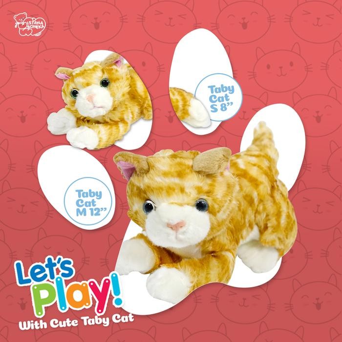 Boneka Binatang Kucing Istana Boneka Taby Cat Lucu