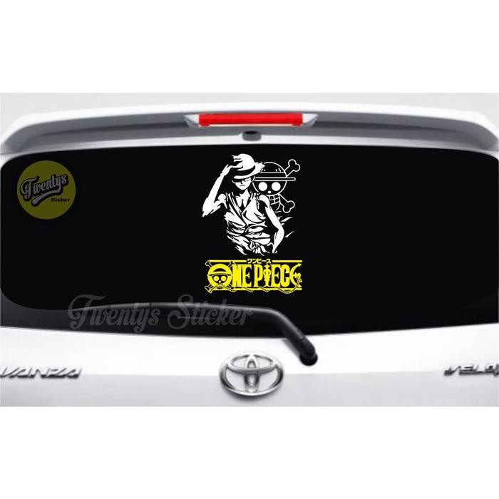 (Allthebest) STIKER ONE PIECE STIKER LUFFY STIKER KACA MOBIL