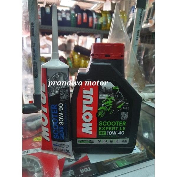 (Allthebest) Oli Motul Matic Expert LE 10W40 Techonsynthese 800ml+Gardan Motul 120