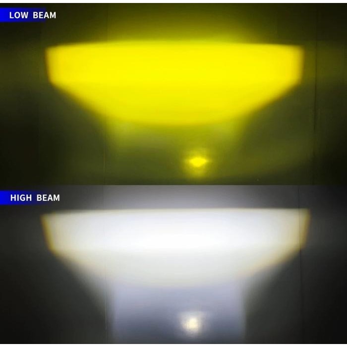 Lampu Tembak 3 mata mini projie mini laser 3 mata auto light 120W/Pasang U22 U Premium Series